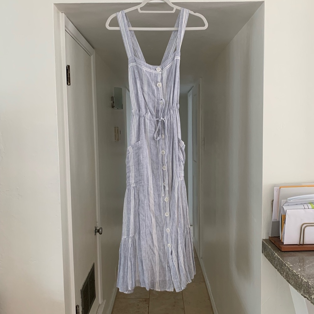 Striped Button Dress